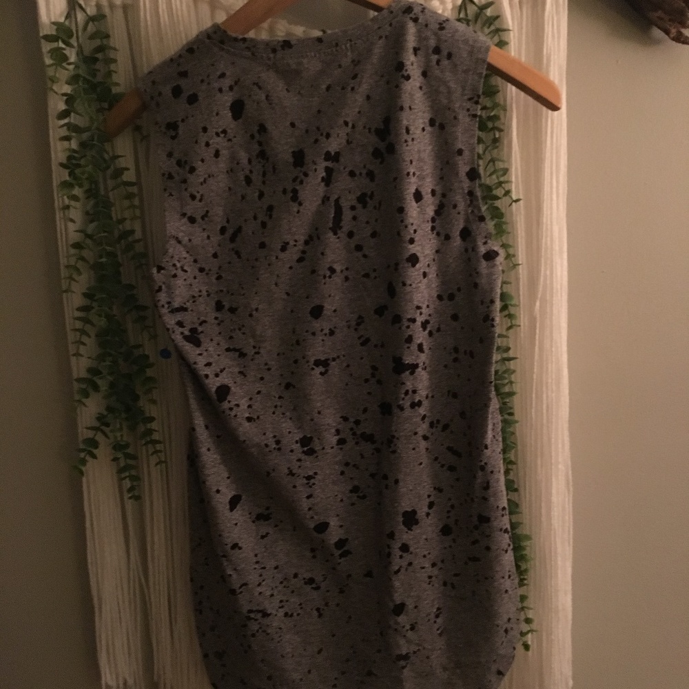 Grey and black Michael Stars tank top - Picture 2 of 3